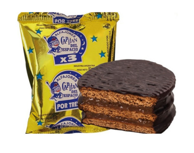 CAPITAN DEL ESPACIO TRIPLE ALFAJOR - CHOCOLATE  80G