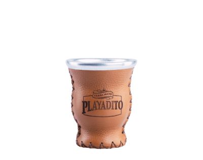 PLAYADITO GLASS & LEATHER GOURD